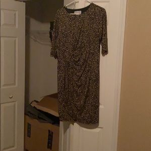 Brown and Black Dress